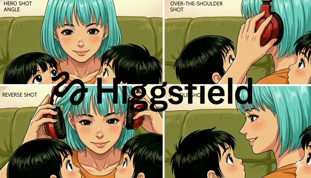 Four-camera angle grid of the reference image