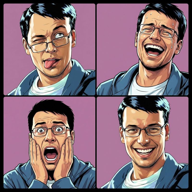 Make people make Emoji expressions